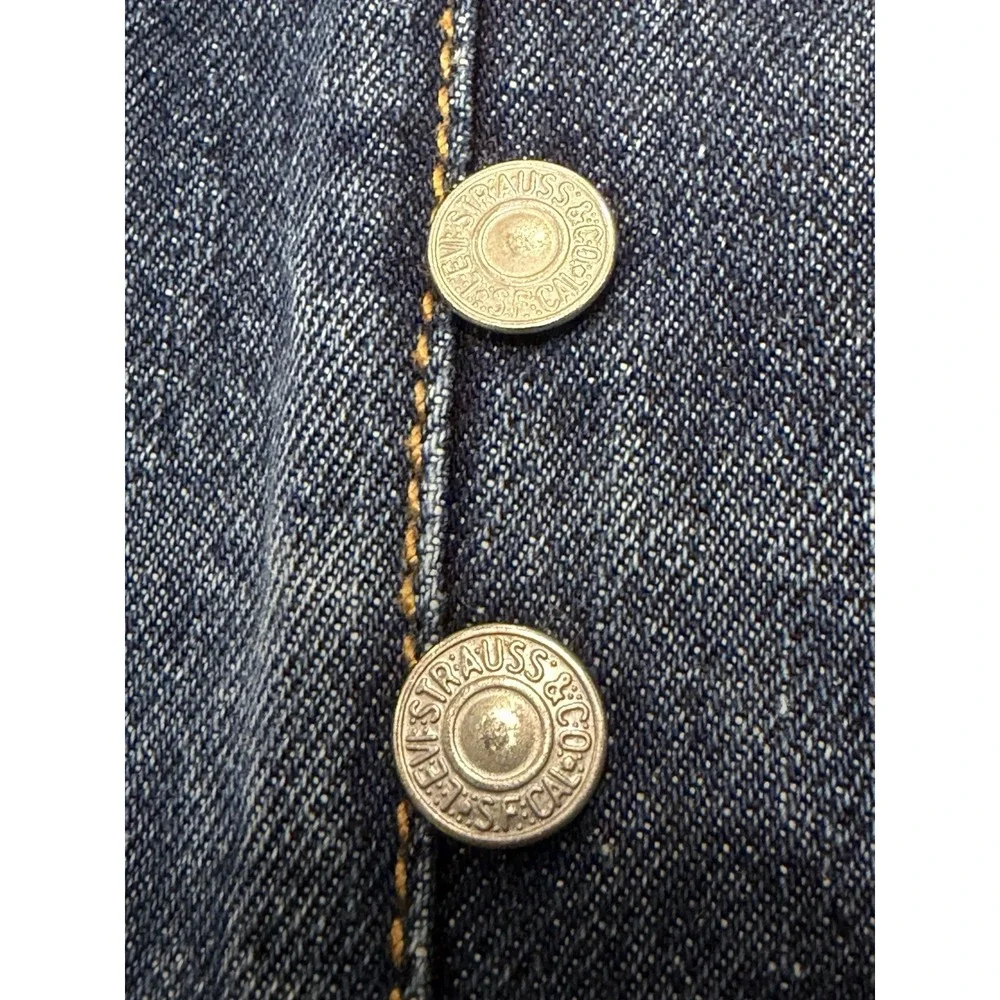 Levis 501 Original Fit Mens Blue Jeans W42 L34 Medium Wash Straight Denim